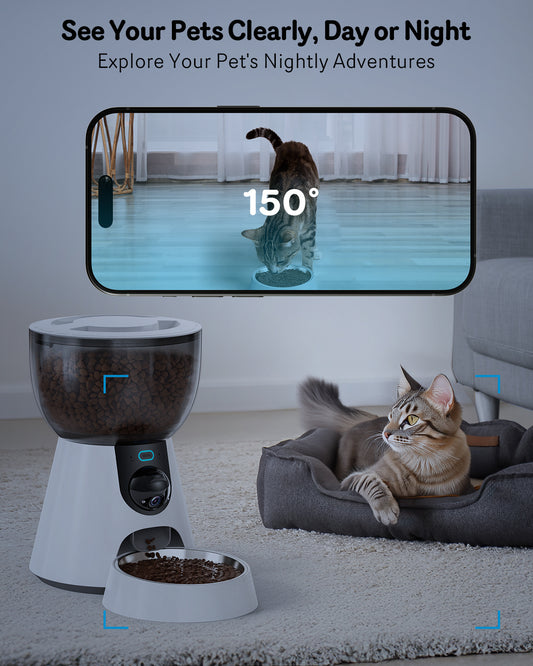1080P HD Automatic Cat Camera With Feeder
