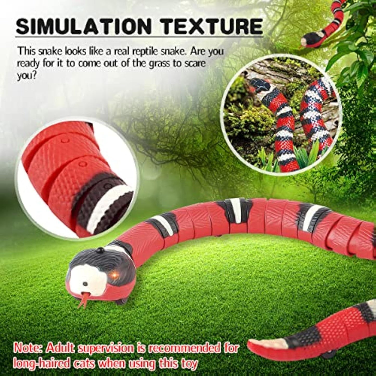 Interactive Smart Sensing Snake Toy For Pet - PawFi