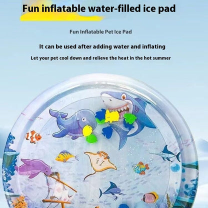Summer Cooling Pet Water Cushion Bed