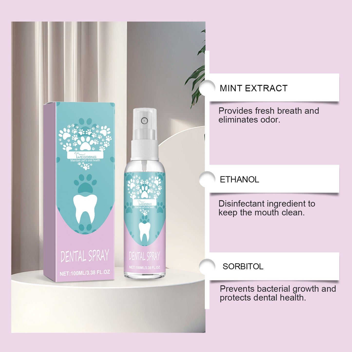 Pet Teeth Clean Mouth Spray Care