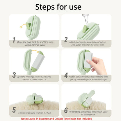 Pet Knot Floating Hair Comb With Water Tank