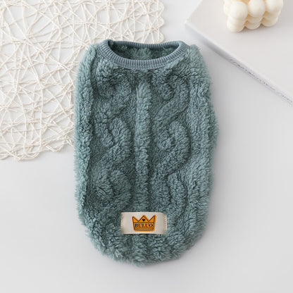Pet Thermal Knitting Thickened Vest