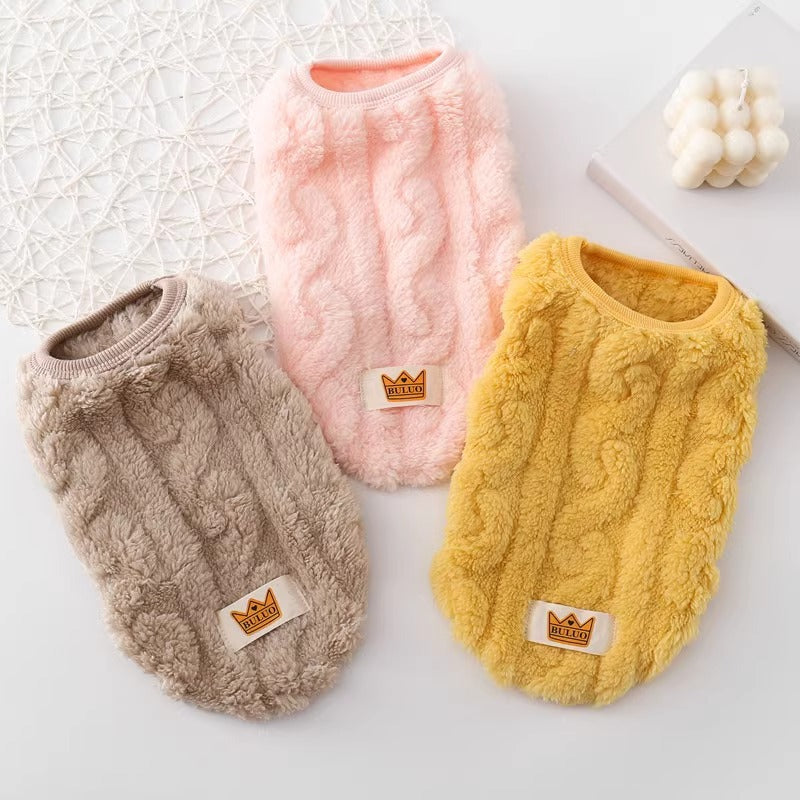 Pet Thermal Knitting Thickened Vest