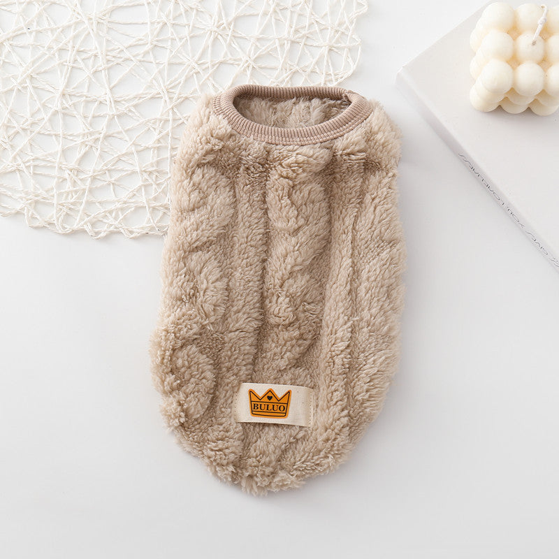 Pet Thermal Knitting Thickened Vest